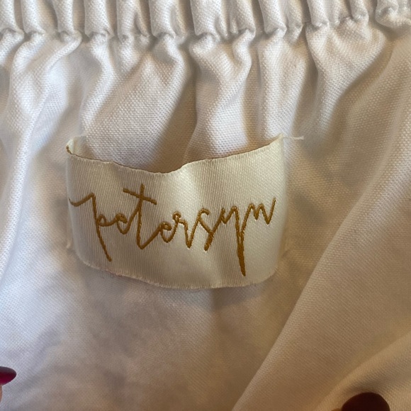 PETERSYN Womens Long Sleeve Off Shoulder Blouse White Size Small - Picture 4 of 7